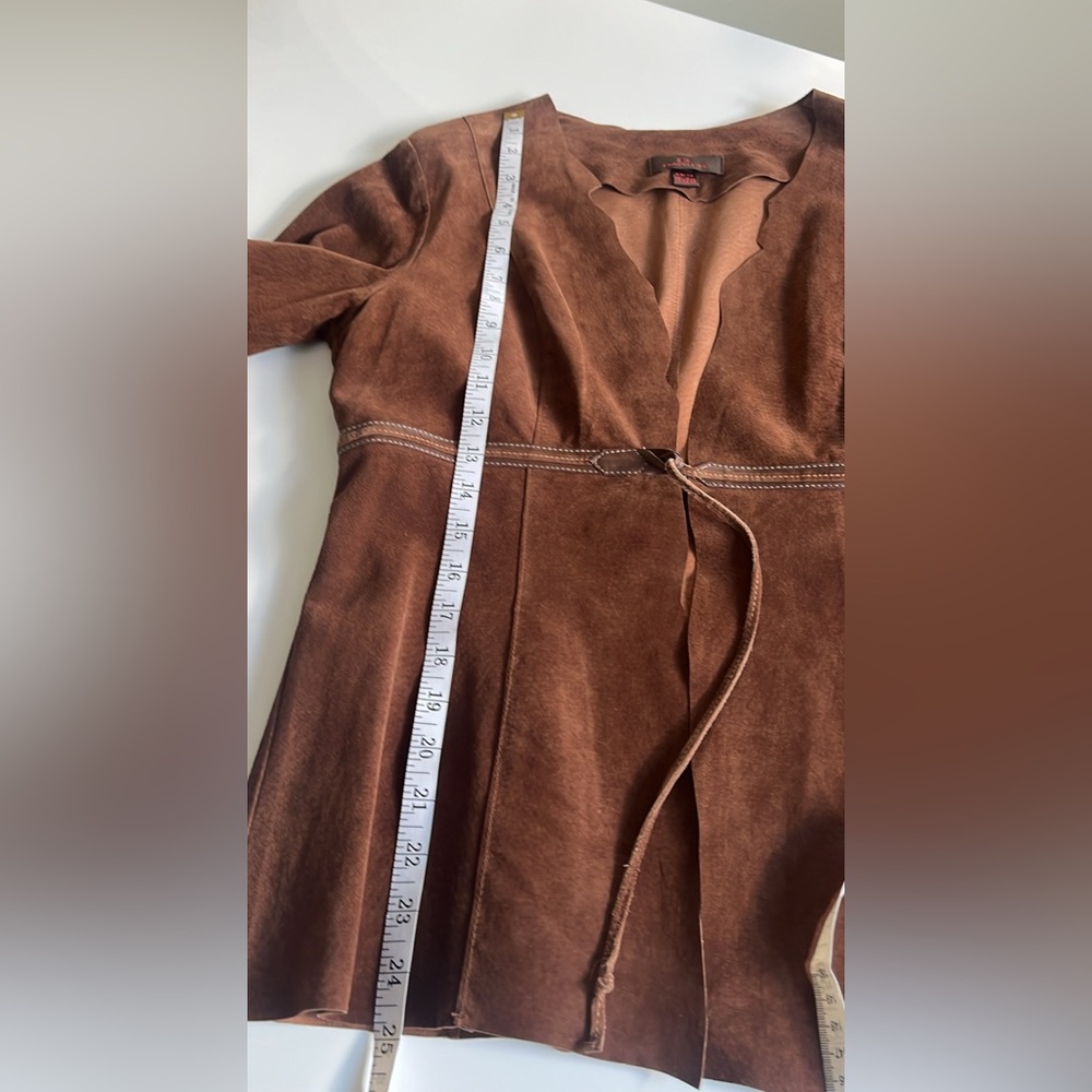 Danier Brown Suede Women's Suit - Picture 9 of 11